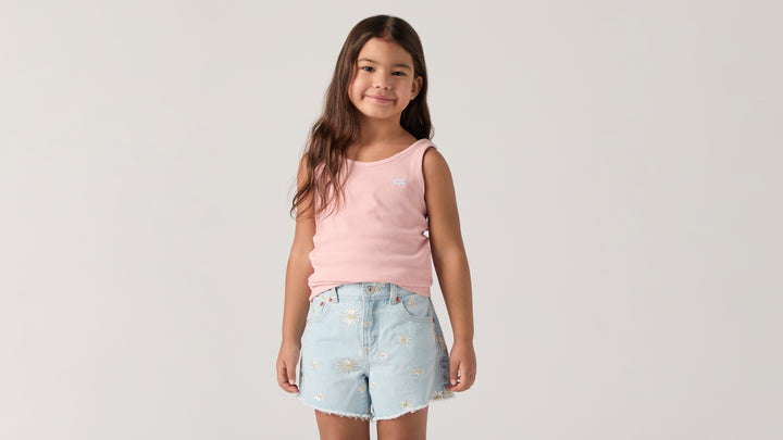 Levis Meet And Greet Ribbed Tank - Coral Blush