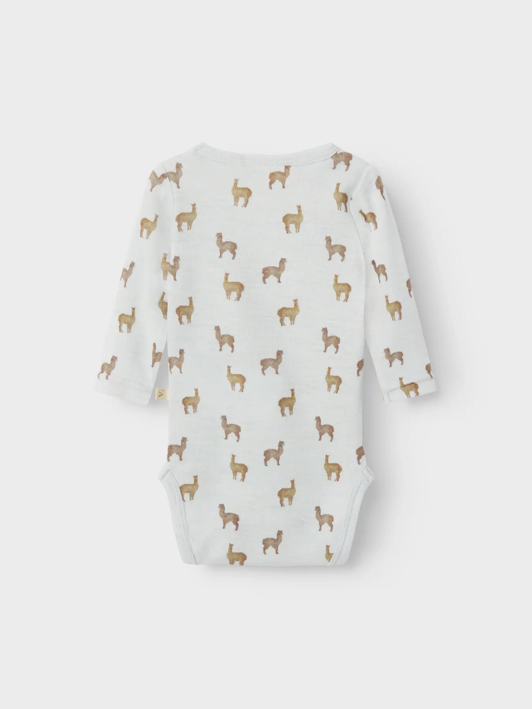 Lil' Atelier Baby NOEL NOR WOOL LS SLIM BODY - Gray Dawn | LAMA - Torgunns Barneklær AS