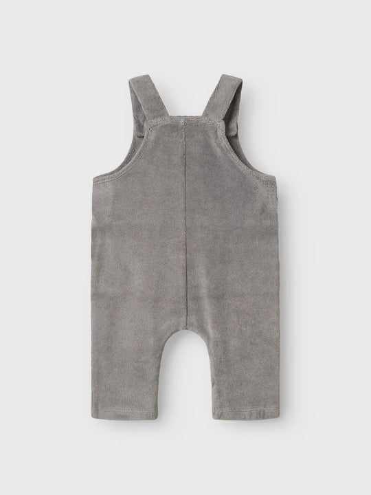 Lil' Atelier Baby LAMIK LOOSE SWEAT OVERALL - Ultimate Grey - Torgunns Barneklær AS