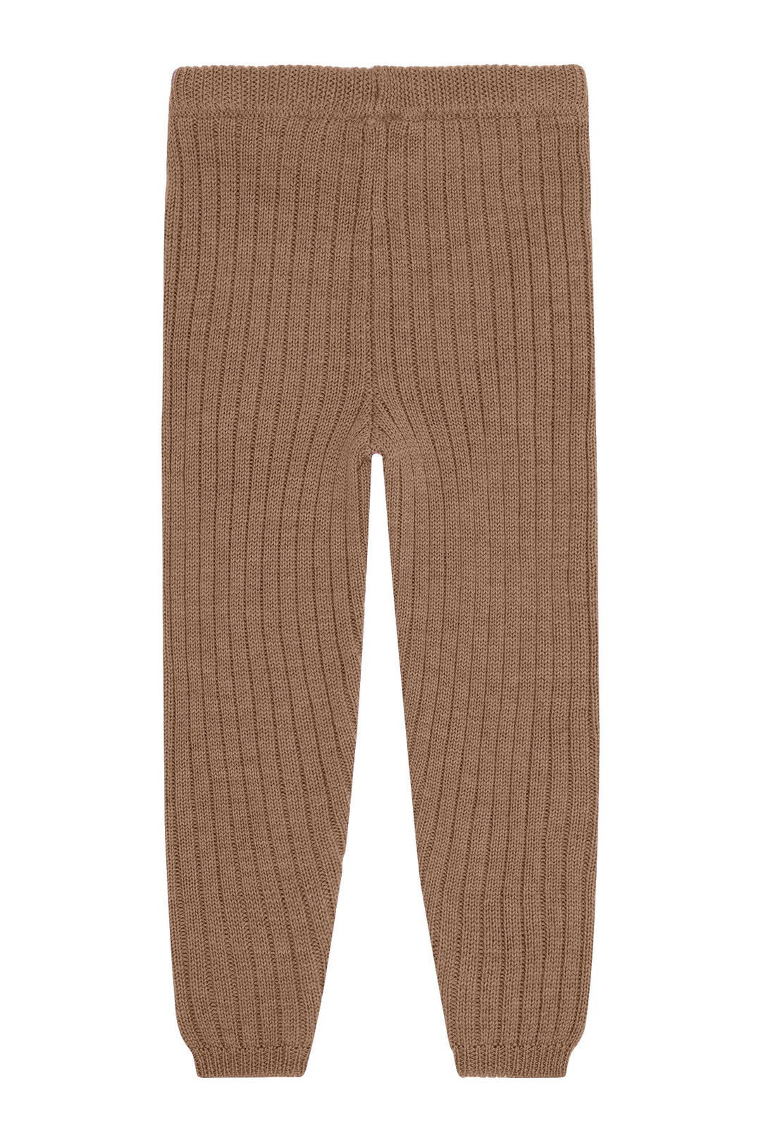 Hust &amp; Claire | Lui Wool Rib Leggings 100% Ull – Coca Mocha