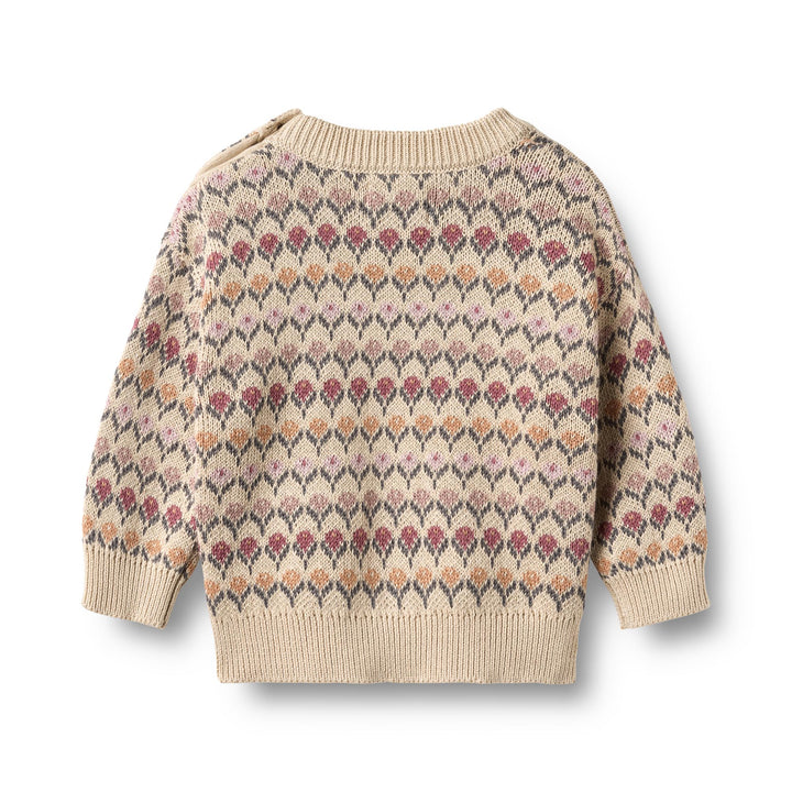 Wheat | Jacquard Pullover Harlow - Offwhite