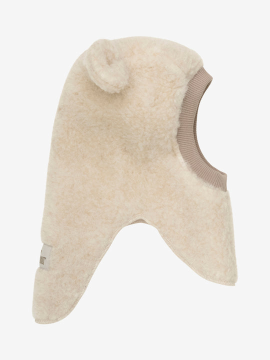 HUTTELiHUT Balaclava Ears Wool Teddy - Cement