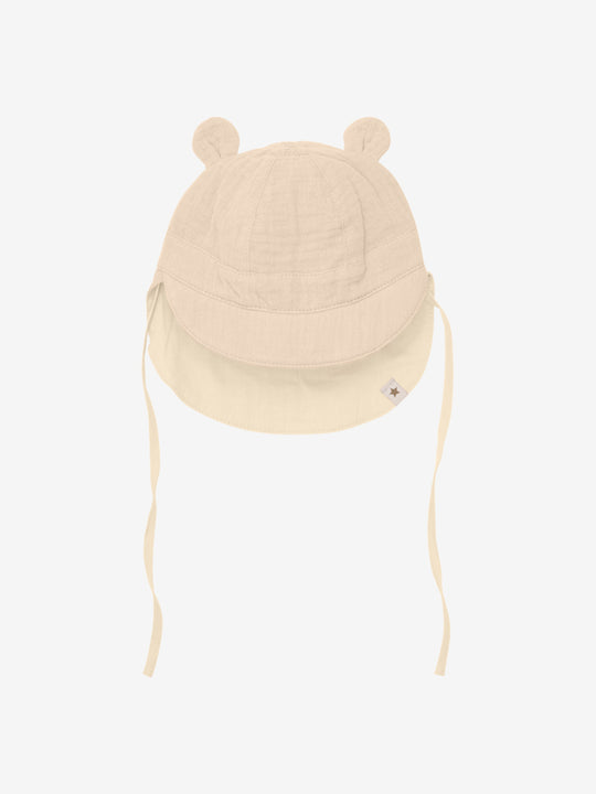 HUTTELiHUT Summer Hat Ears Muslin - Irish Cream