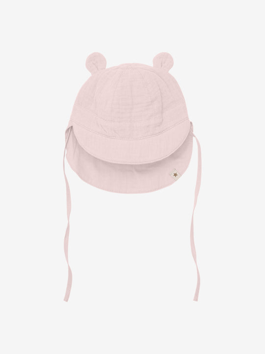 HUTTELiHUT Summer Hat Ears Muslin - Cloud Gray