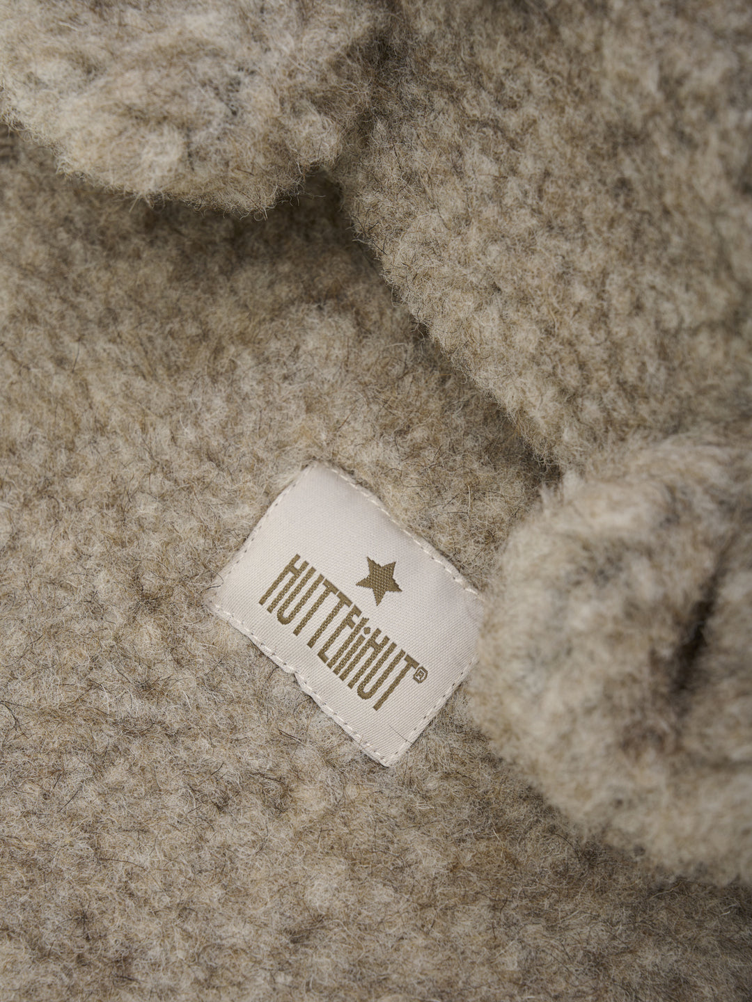 HUTTEliHUT | Balaclava Ears Wool Teddy - Camel Melange