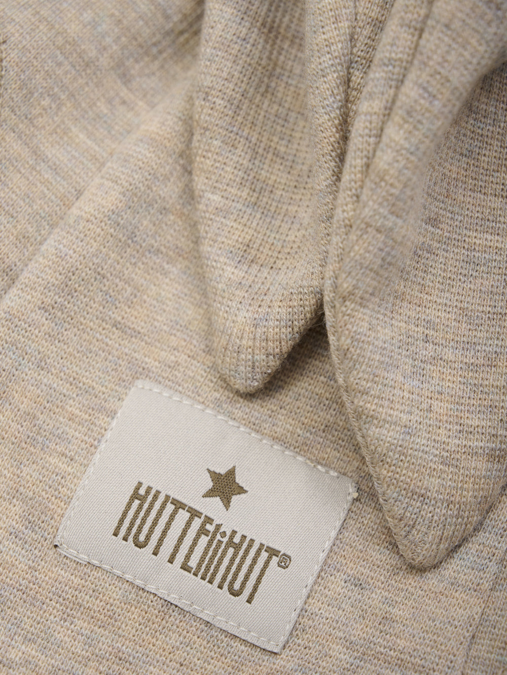 HUTTEliHUT | Balaclava Ears Wool Rib - Camel Melange
