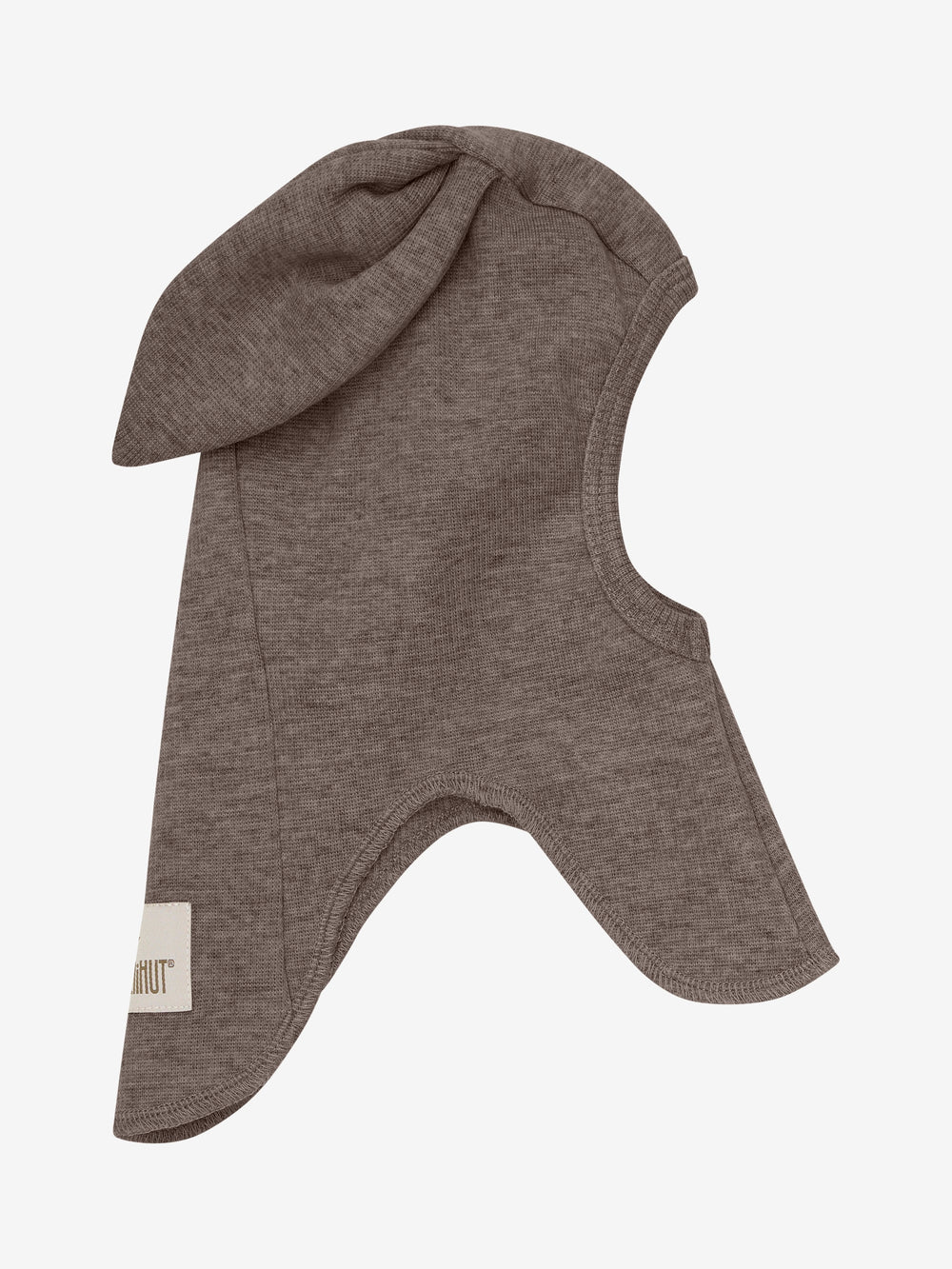 HUTTEliHUT | Balaclava Ears Wool Rib - Brown Melange