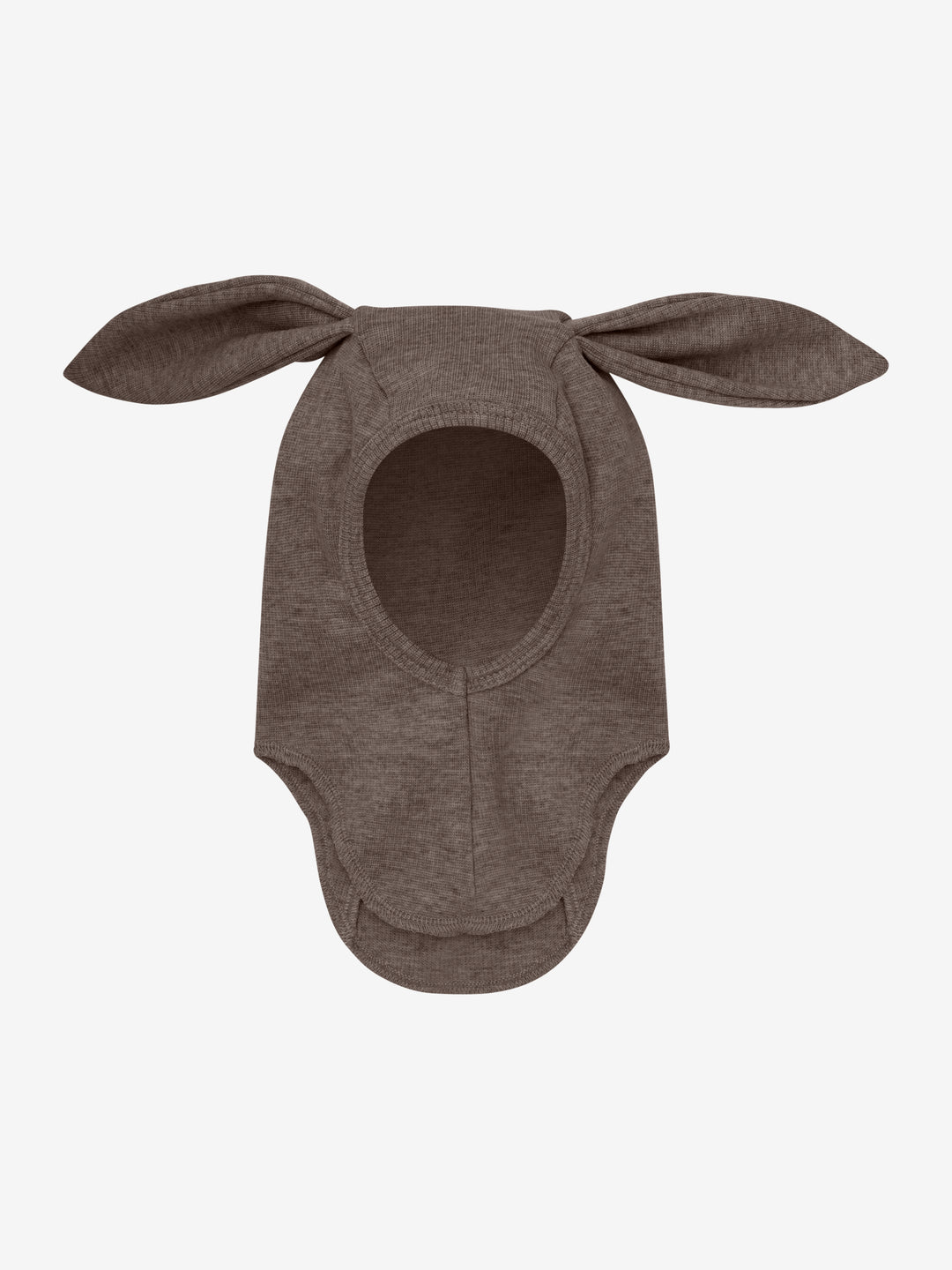 HUTTEliHUT | Balaclava Ears Wool Rib - Brown Melange