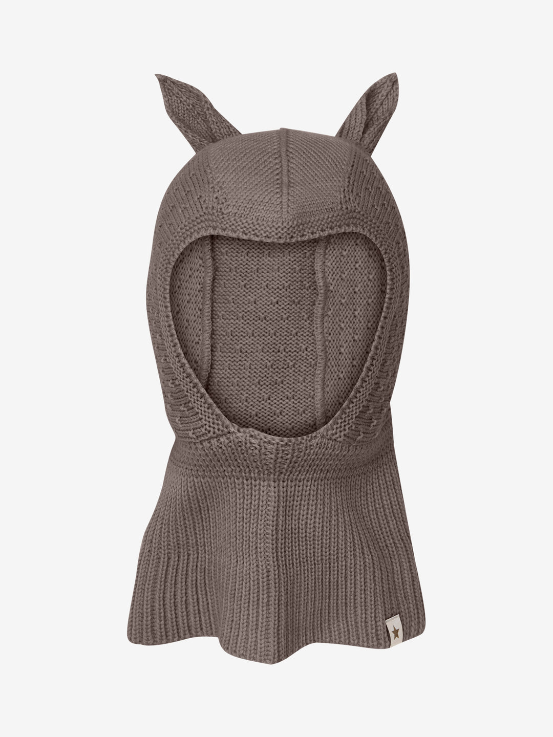 HUTTEliHUT | Balaclava Ears Wool Knit - Brown Melange