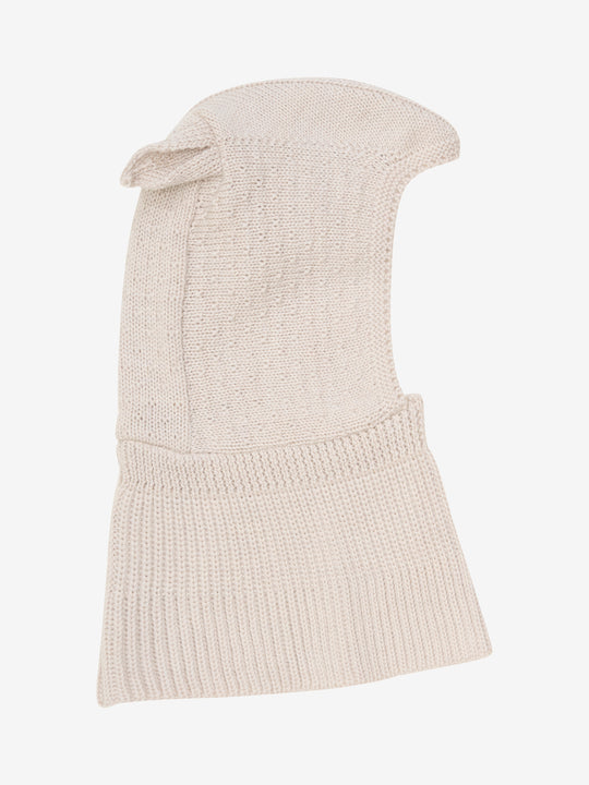HUTTEliHUT | Balaclava Ears Wool Knit - Sand Melange