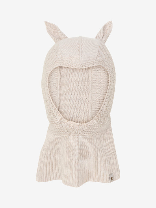 HUTTEliHUT | Balaclava Ears Wool Knit - Sand Melange