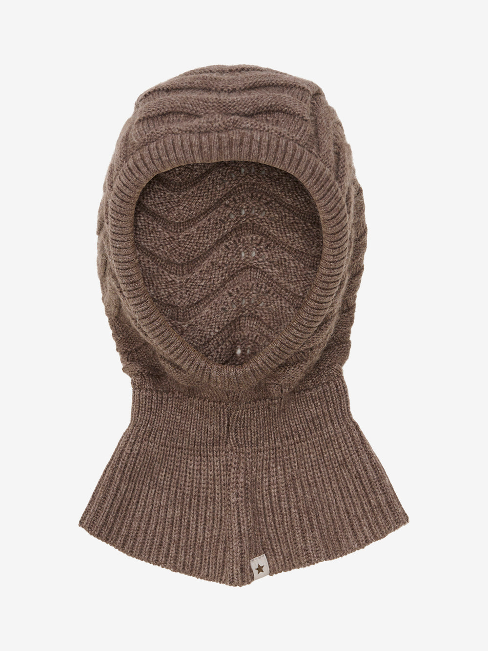 HUTTEliHUT | Balaclava Wool Knit - Brown Melange