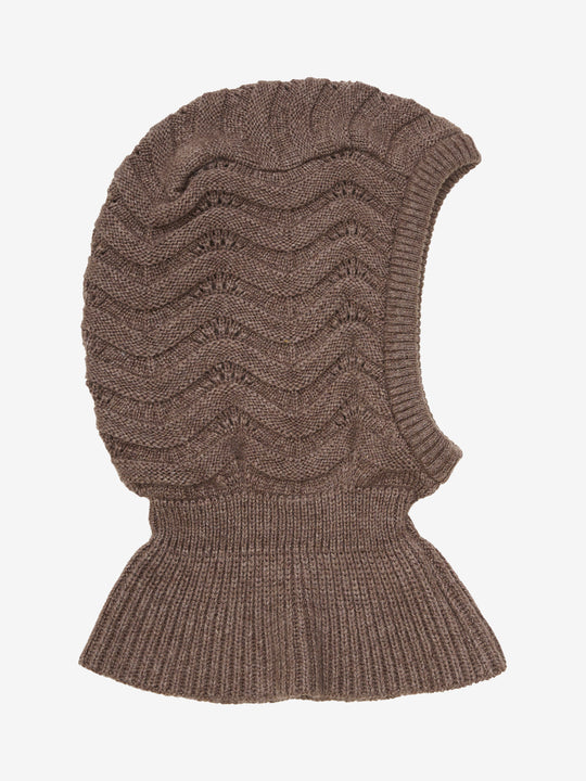 HUTTEliHUT | Balaclava Wool Knit - Brown Melange