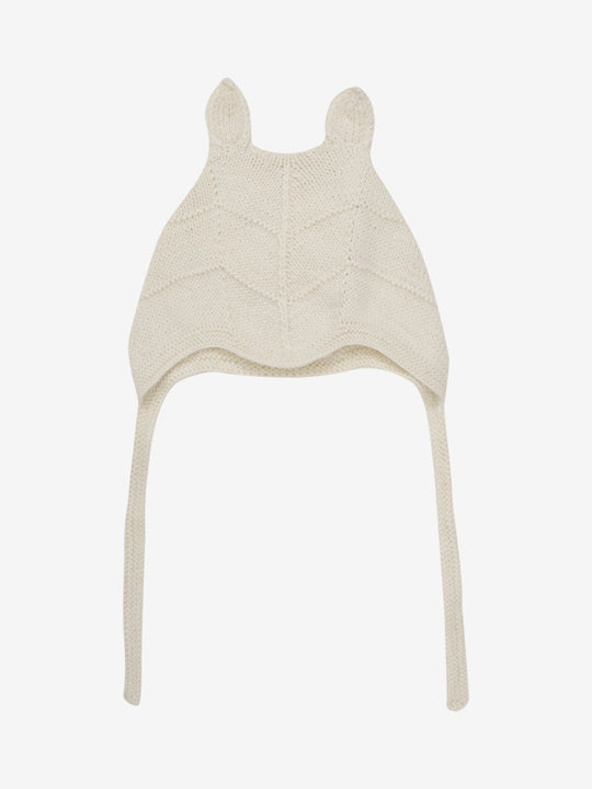 HUTTEliHUT | Bonnet Ears Alpaca Wool Knit - Offwhite