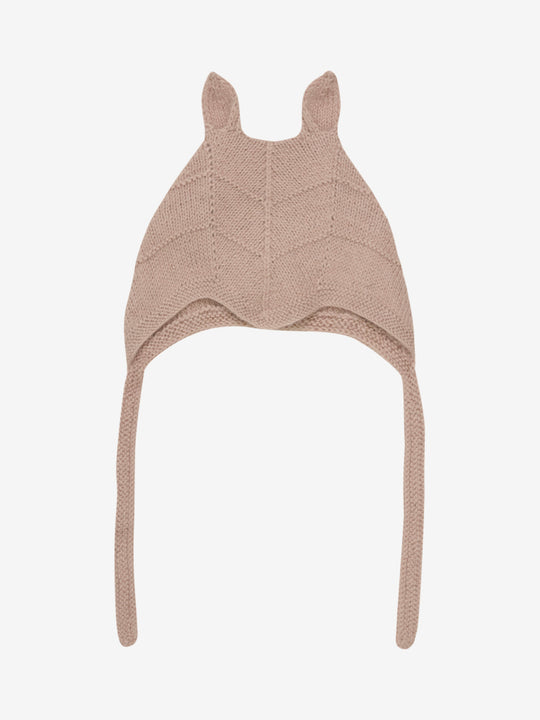 HUTTEliHUT | Bonnet Ears Alpaca Wool Knit - Mahogany Rose