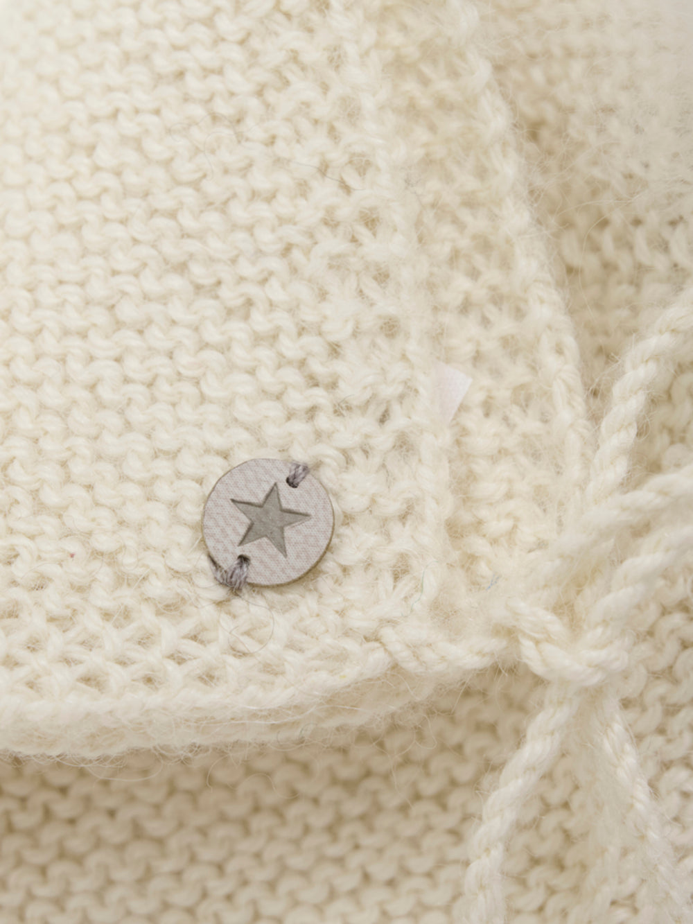 HUTTEliHUT | Bonnet Wool Knit Alpaca Pompom - Offwhite