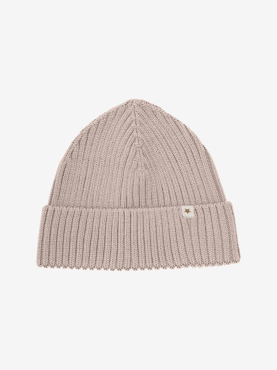 HUTTEliHUT | Beanie Wool Knit - Camel Melange - Torgunns Barneklær AS