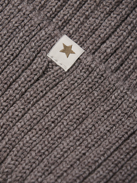 HUTTEliHUT - Beanie Wool Knit - Brown Melange