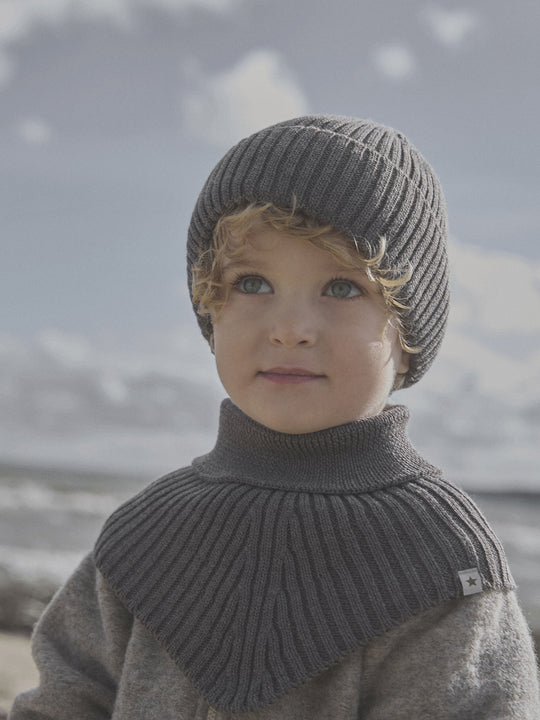 HUTTEliHUT - Beanie Wool Knit - Brown Melange