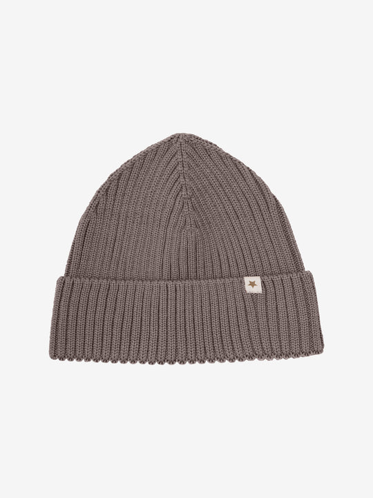 HUTTEliHUT - Beanie Wool Knit - Brown Melange