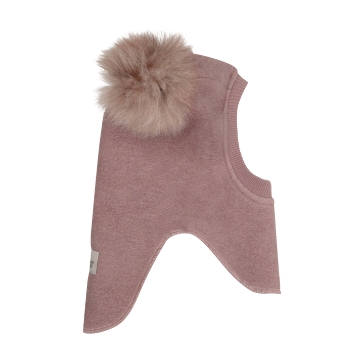HUTTEliHUT | Balaclava Wool Alpaca Pompoms - Deauville Mauve