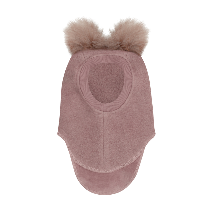 HUTTEliHUT | Balaclava Wool Alpaca Pompoms - Deauville Mauve