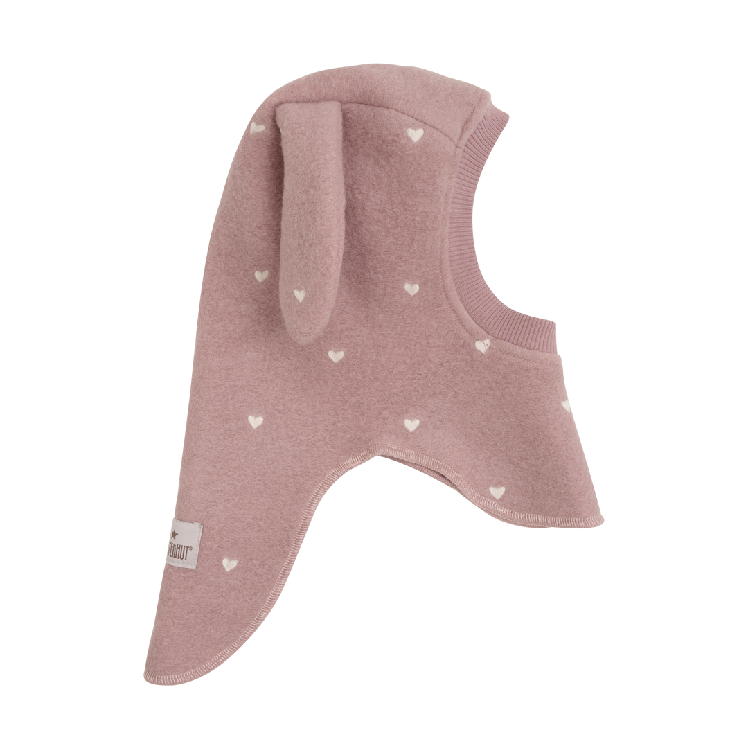 HUTTEliHUT | Balaclava Ears Emb. Wool - Deauville Mauve