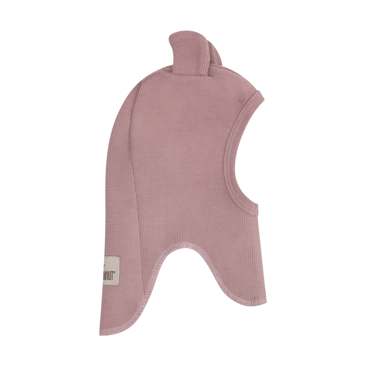 HUTTEliHUT | Balaclava Ears Wool Rib - Woodrose