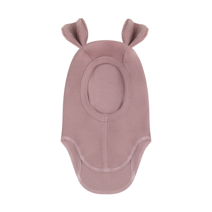 HUTTEliHUT | Balaclava Ears Wool Rib - Woodrose