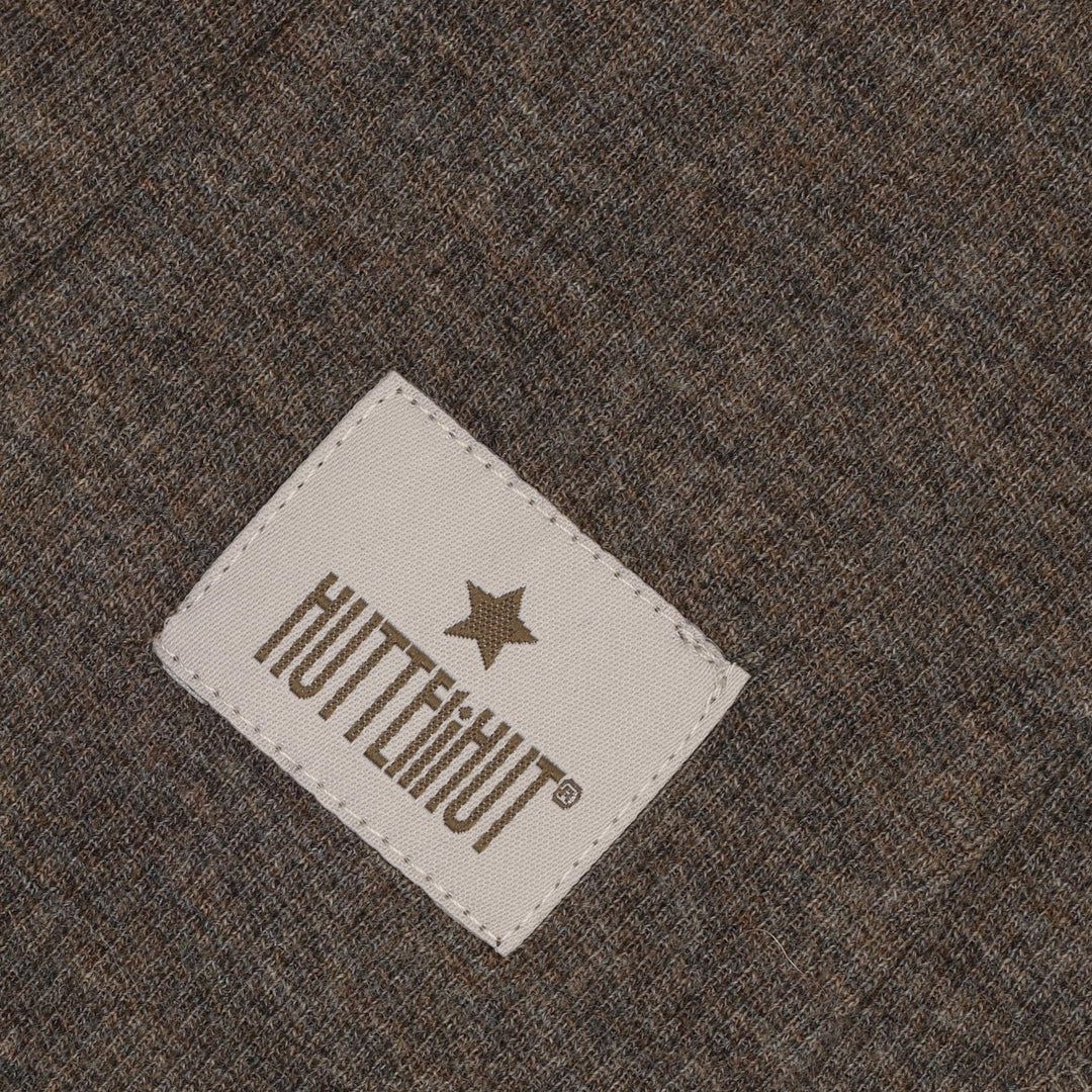 HUTTEliHUT | Balaclava Ears Wool Rib - Brown Melange
