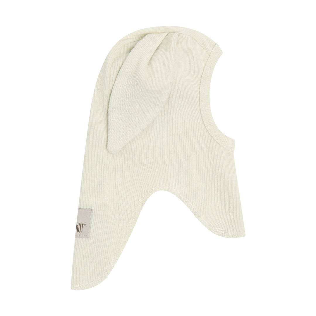 HUTTEliHUT | Balaclava Bunny Ears Wool Rib - Tofu