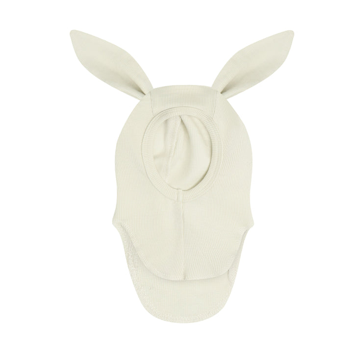 HUTTEliHUT | Balaclava Bunny Ears Wool Rib - Tofu