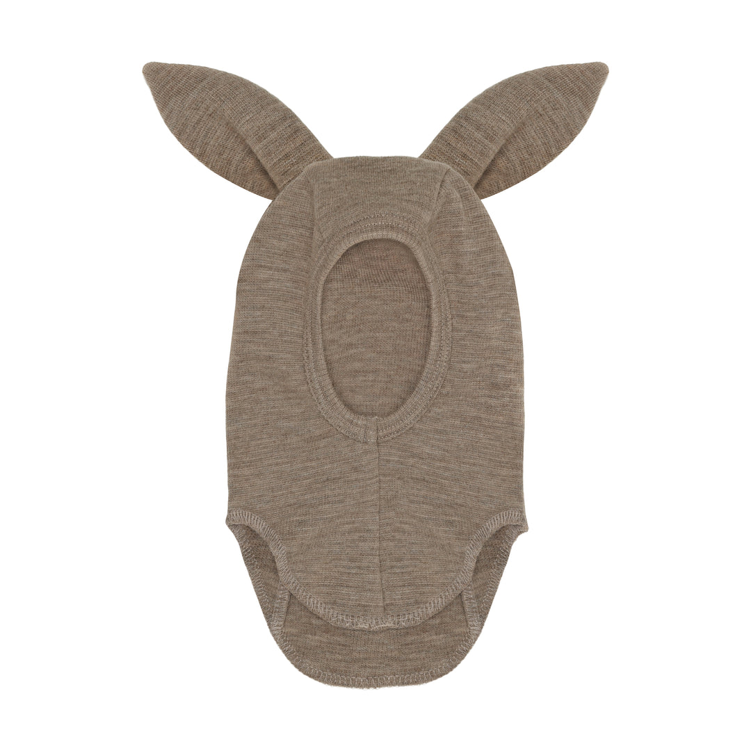 HUTTEliHUT | Balaclava Bunny Ears Wool Rib - Savannah Melange