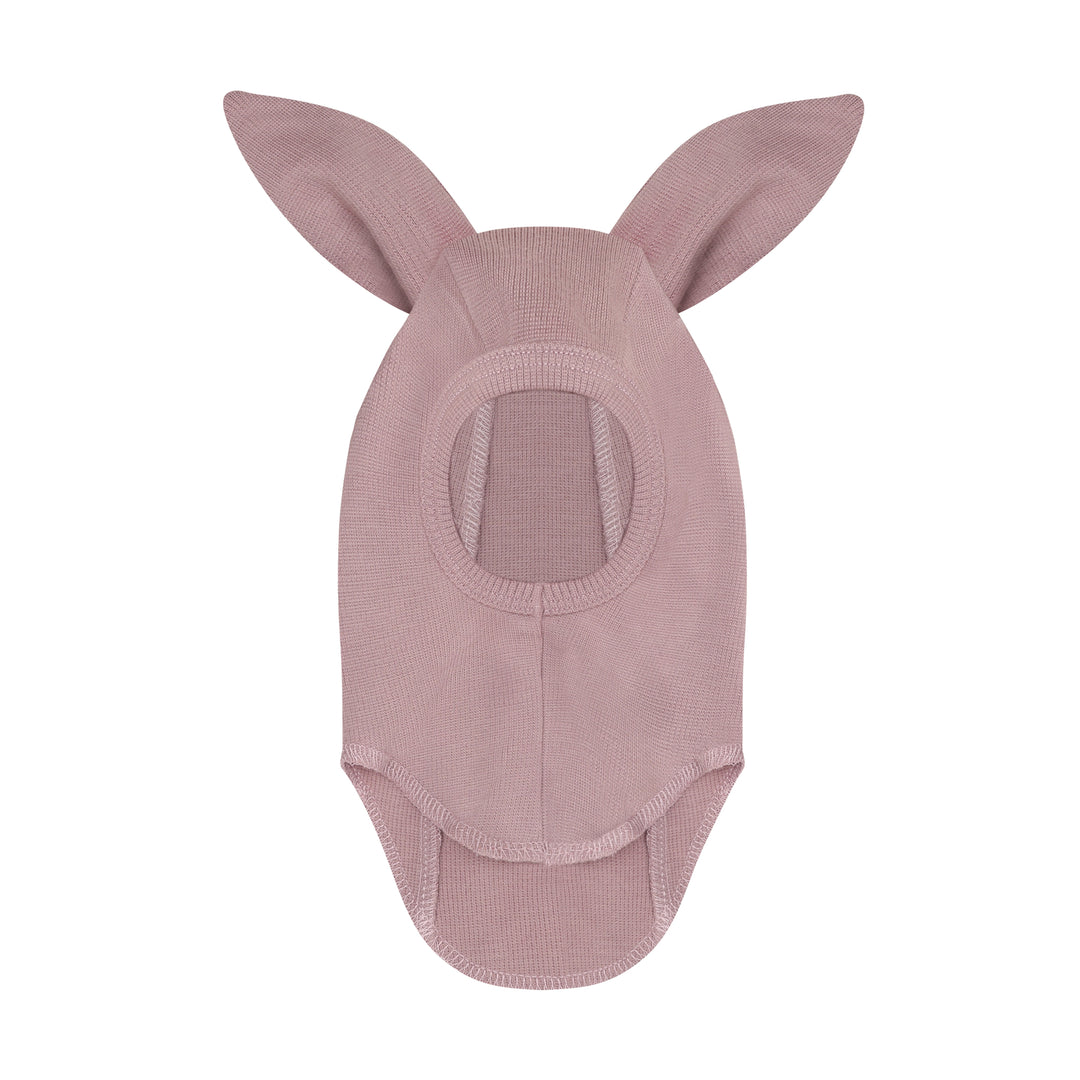 HUTTEliHUT | Balaclava Bunny Ears Wool Rib - Woodrose
