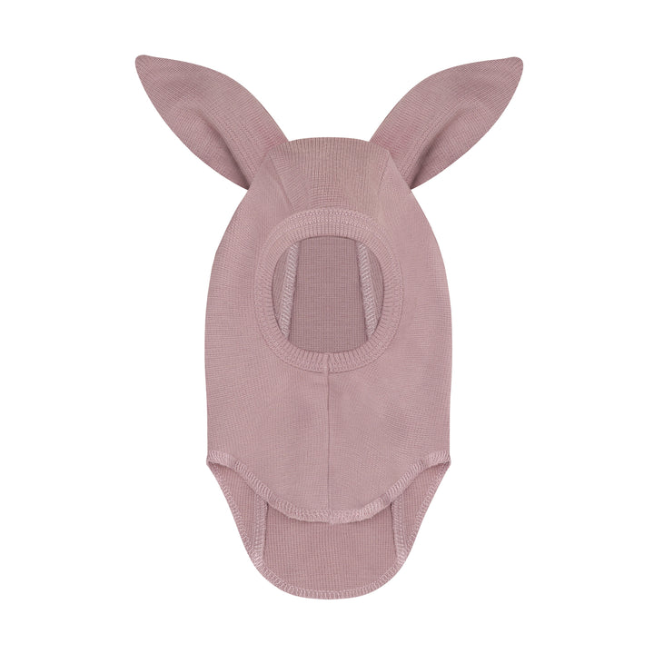 HUTTEliHUT | Balaclava Bunny Ears Wool Rib - Woodrose