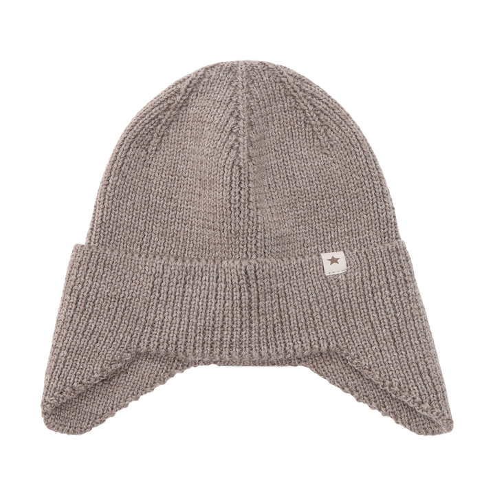 HUTTEliHUT | Hat Wool Knit Windstop - Cinder Melange