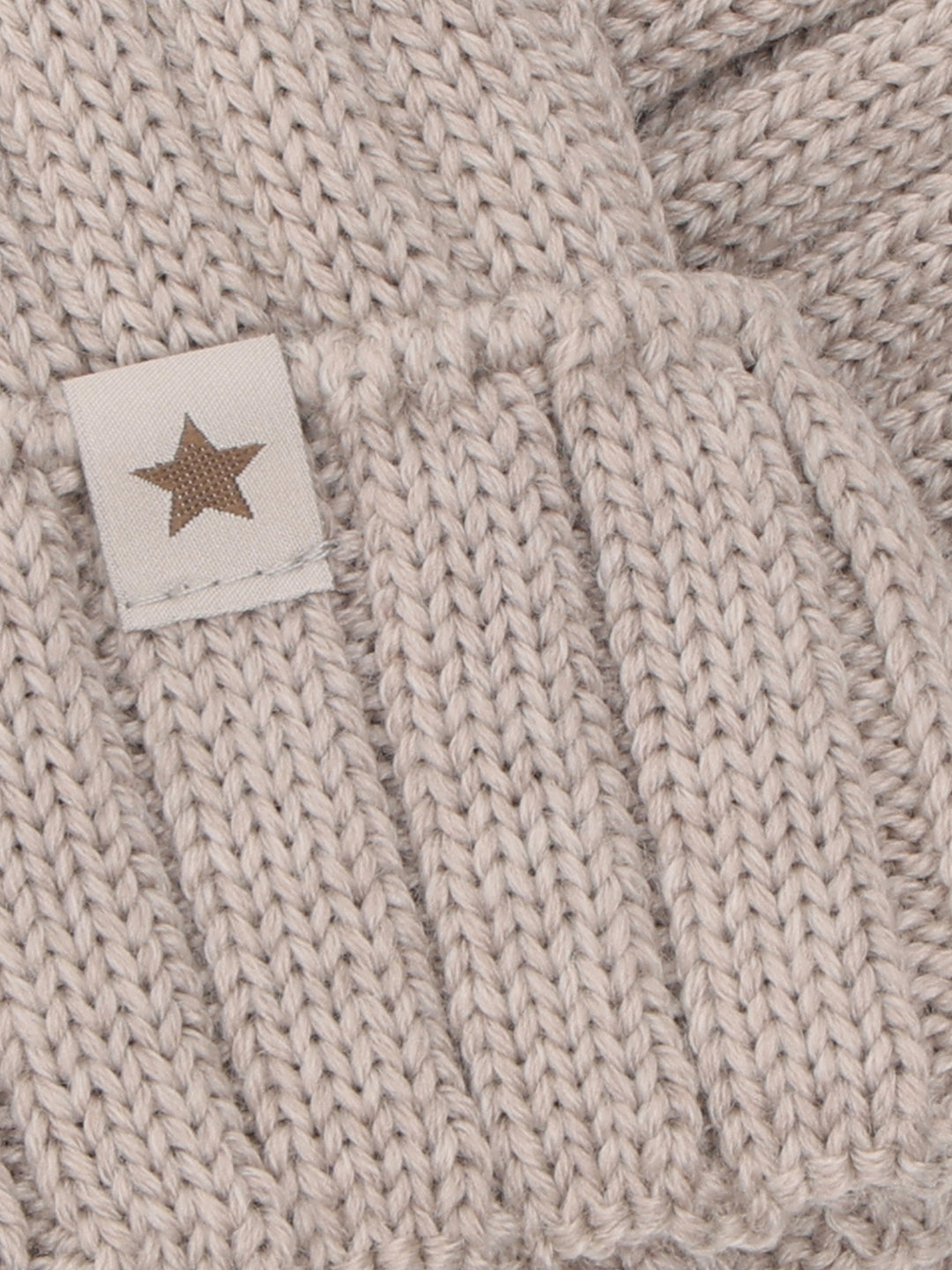 HUTTEliHUT | Hat Knit Alpaca Pompom - Camel Melange