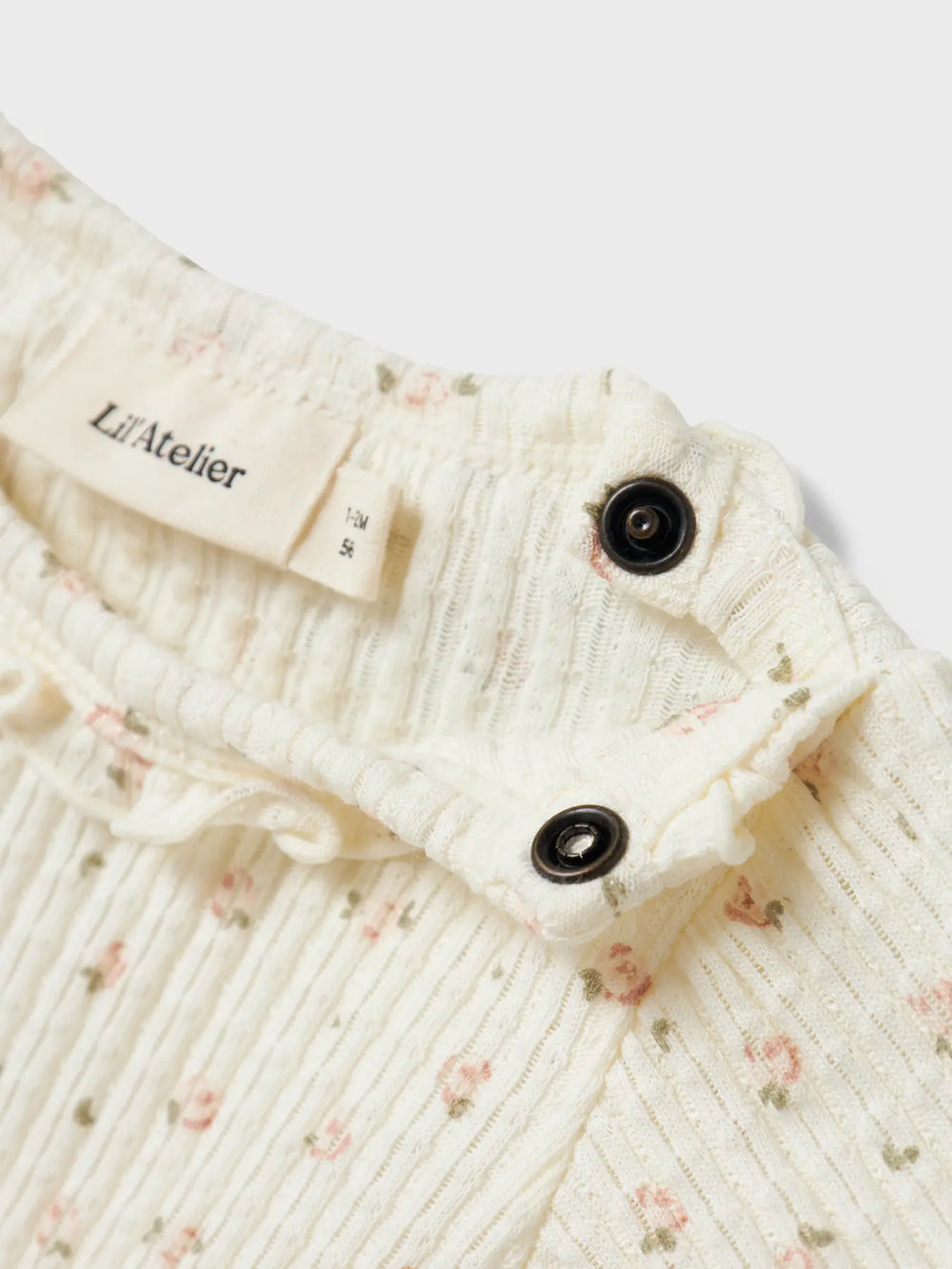 Lil' Atelier Baby HULLA HUA LS SLIM BODY - Coconut Milk - Torgunns Barneklær AS