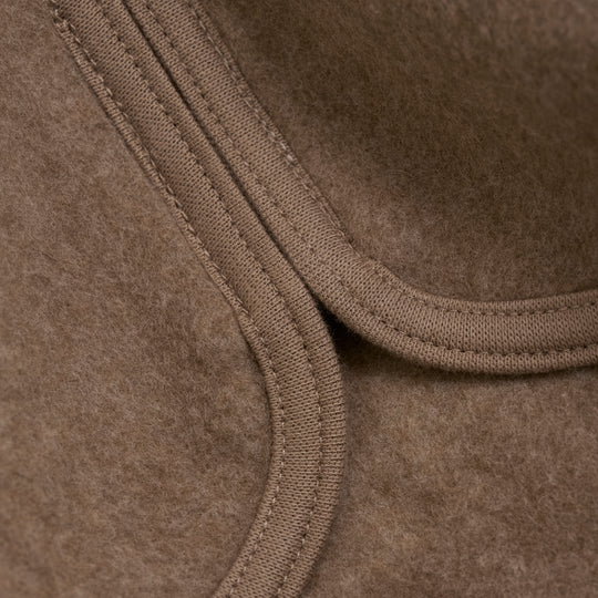 HUTTEliHUT Jacket Ears Cotton Fleece (S) - Molé Melange - Torgunns Barneklær AS