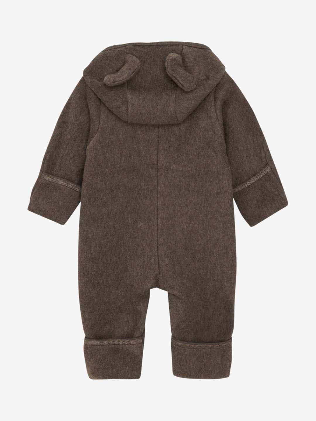 HUTTELiHUT Pram Suit Ears Cot. Fleece - Brown Melange