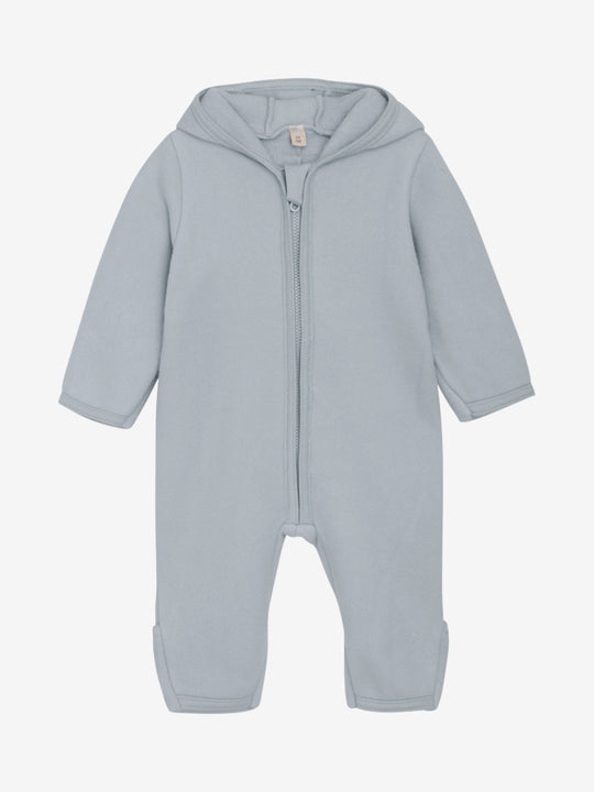 HUTTELiHUT Pram Suit Ears Cot. Fleece - Quarry