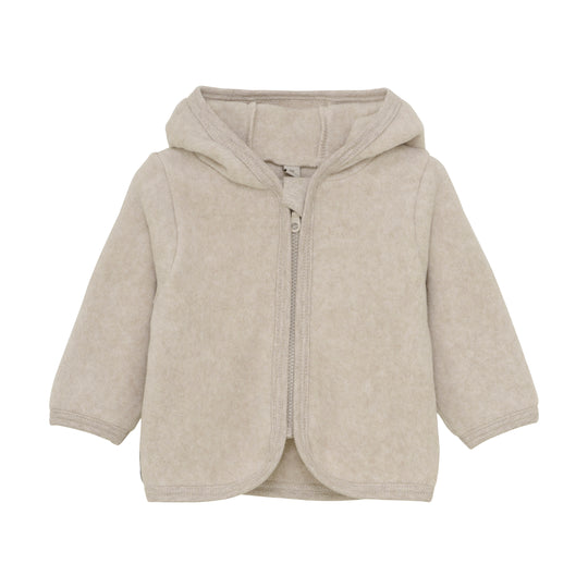 HUTTELiHUT Jacket Ears Cotton Fleece - Camel Melange