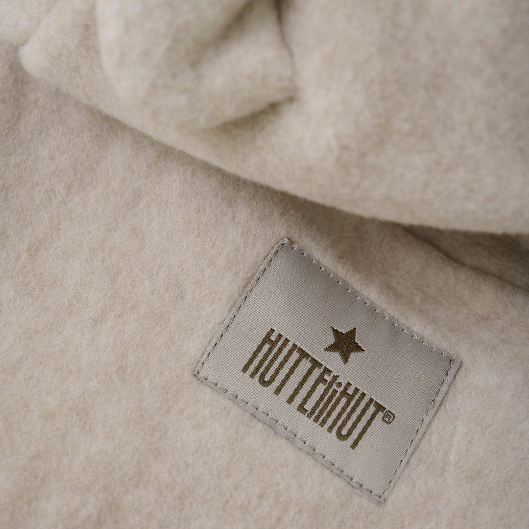 HUTTELiHUT Jacket Ears Cotton Fleece - Camel Melange