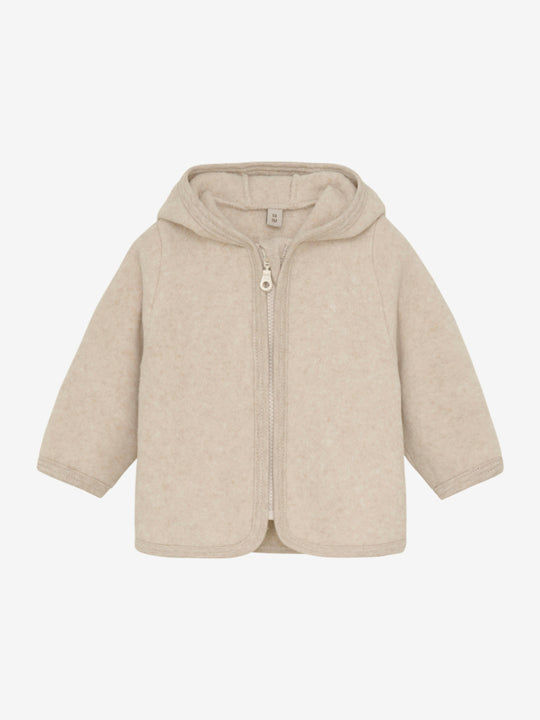 HUTTELiHUT Jacket Ears Cotton Fleece - Camel Melange