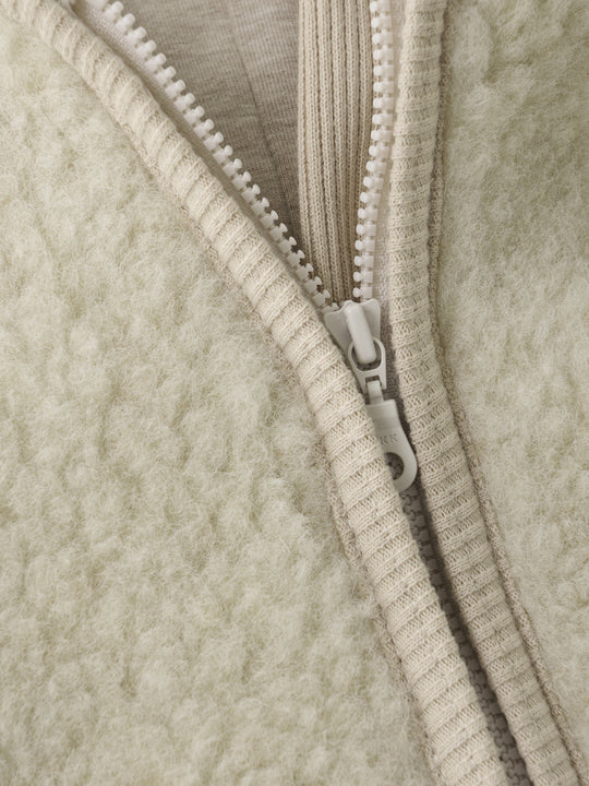 HUTTEliHUT | Ulldress Teddy med fôr - Cement