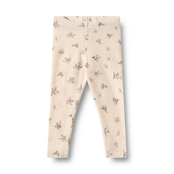 Wheat | Ull Leggings Agi - Eggshell Flowers