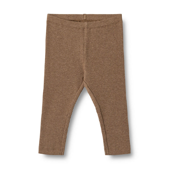 Wheat Rib Leggings Jules - Coffee Melange