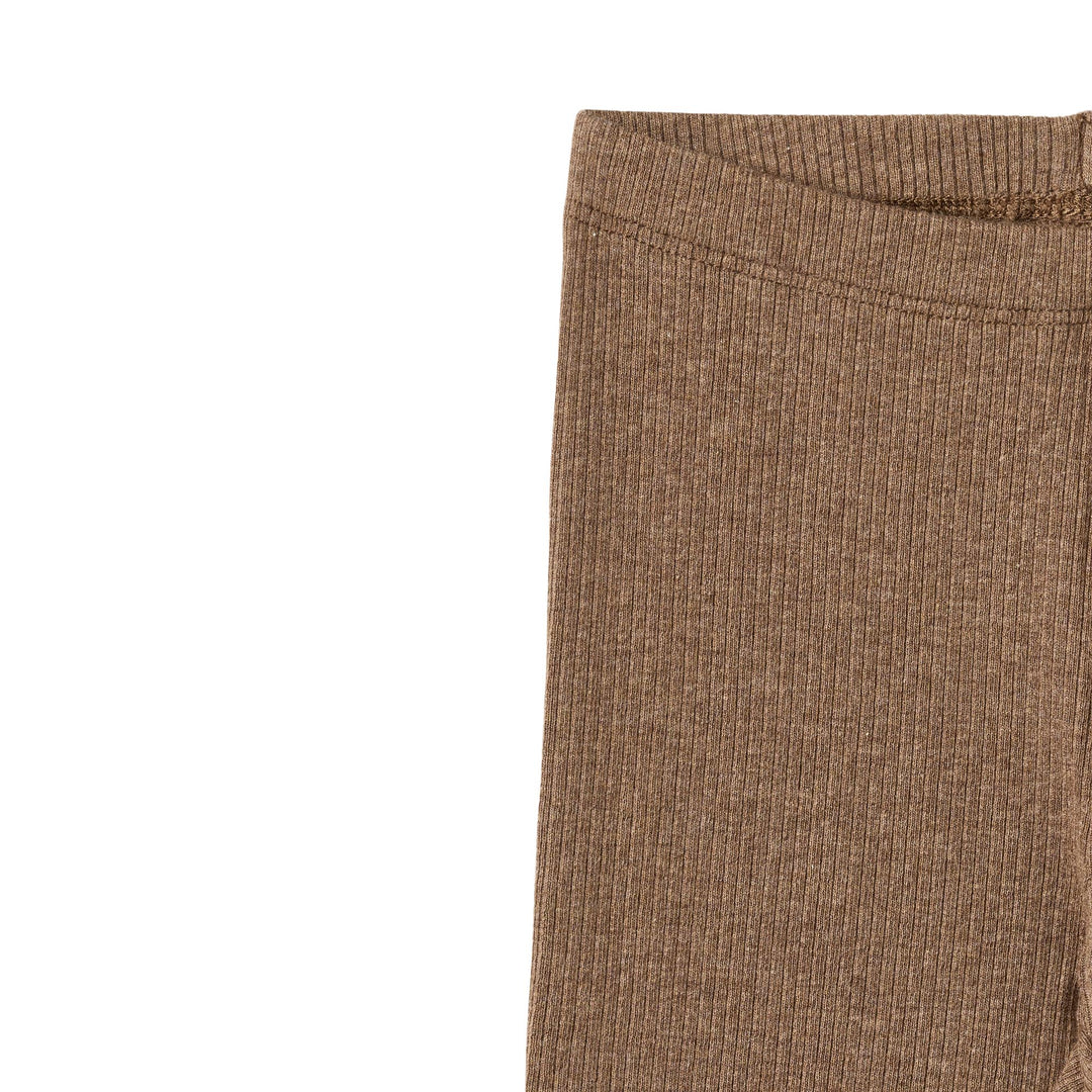 Wheat Rib Leggings Jules - Coffee Melange