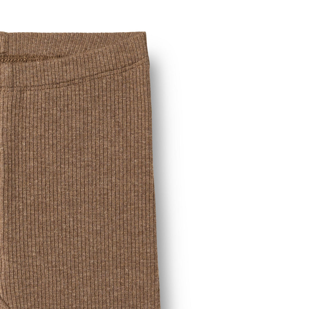 Wheat Rib Leggings Jules - Coffee Melange