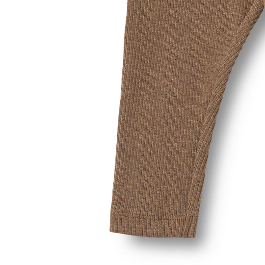 Wheat Rib Leggings Jules - Coffee Melange